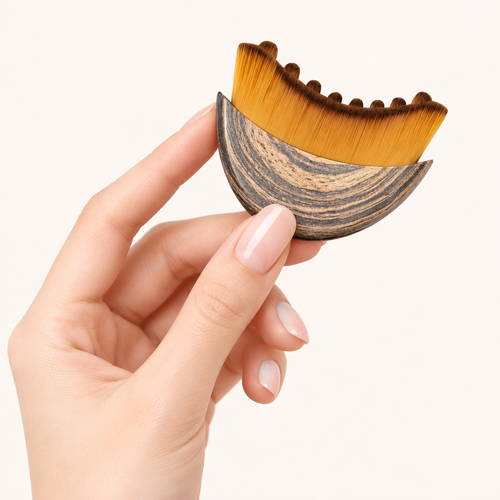 Hand houdt de BellaBrush vast