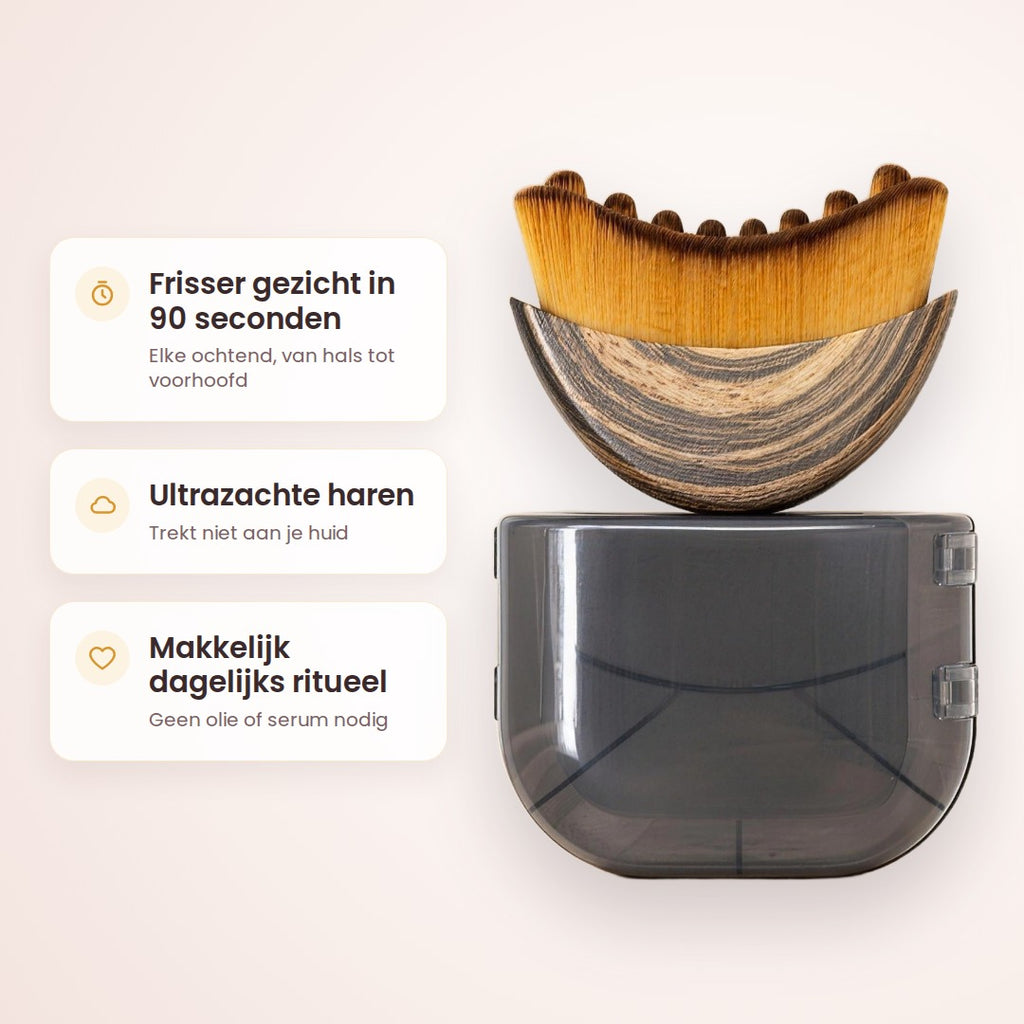 BellaBrush: frisser gezicht in 90 seconden, ultrazachte haren, geen olie nodig