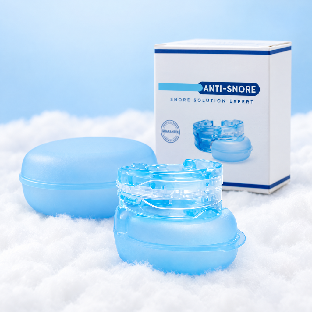 Snorrless beugel blauw met bewaardoosje en verpakking